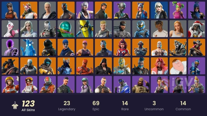 [PC/XBOX/PSN] FA / 123 SKINS / THE REAPER / RENEGADE RAIDER / ELITE AGENT / BLUE STRIKER / STAGE 5 / STAGE 5 / STAGE 4 - NO PONY