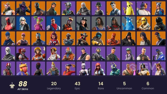 [PC/XBOX/NINTENDO] 88 skins | OG STW | Take The l . The Reaper | Elite Agent | Blue Team Leader | Gold Midas | HR0125