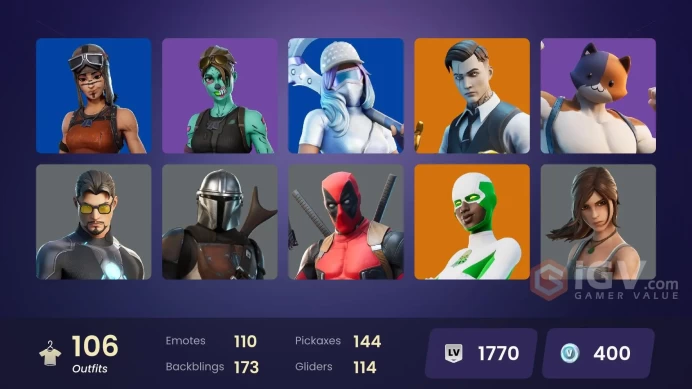 [PC/XBOX] 106 skins | Candy axe .  Renegade Raider | Gold Midas | Cloud Striker | Trilogy | Sultura | Point Patroller | Predator | HR0127