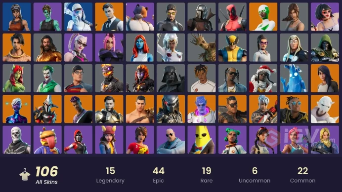[PC/XBOX] 106 skins | Candy axe .  Renegade Raider | Gold Midas | Cloud Striker | Trilogy | Sultura | Point Patroller | Predator | HR0127