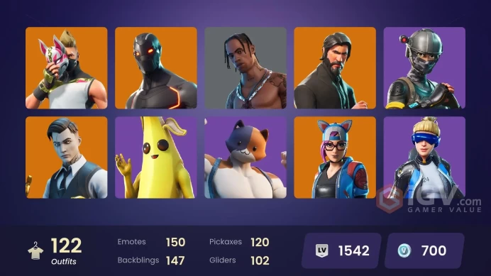 PC/PSN/Xbox/Nintendo 122 skins | OG STW | Travis Scott | The Reaper | Neo Versa | Elite Agent | Blue Team Leader | Gold Brutus | Gold Midas | Ca