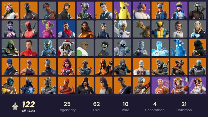 PC/PSN/Xbox/Nintendo 122 skins | OG STW | Travis Scott | The Reaper | Neo Versa | Elite Agent | Blue Team Leader | Gold Brutus | Gold Midas | Ca