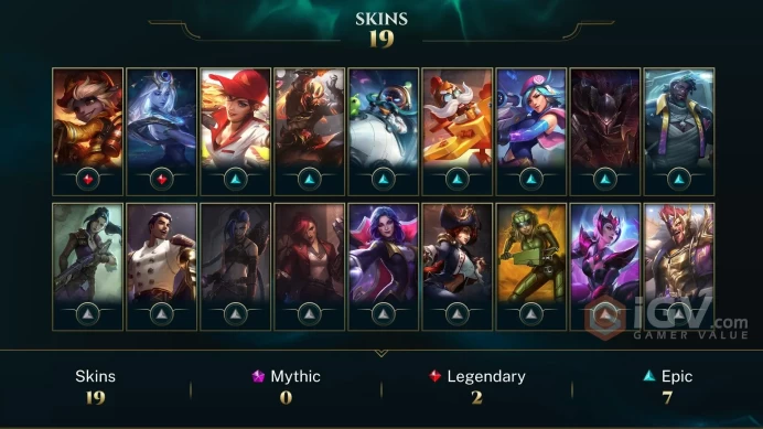 | LAN | 19 SKINS | PLATINUM 3 | 86 CHAMPIONS | 71 LEVEL | INSTANT DELIVERY | FULL ACCESS | G2nx7 |