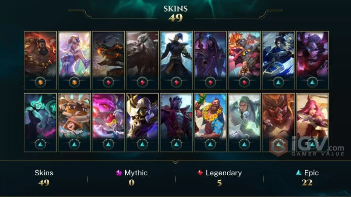 | LAN | 49 SKINS | DIAMOND 4 | 94 CHAMPIONS | 158 LEVEL | INSTANT DELIVERY | FULL ACCESS | FtnAA |