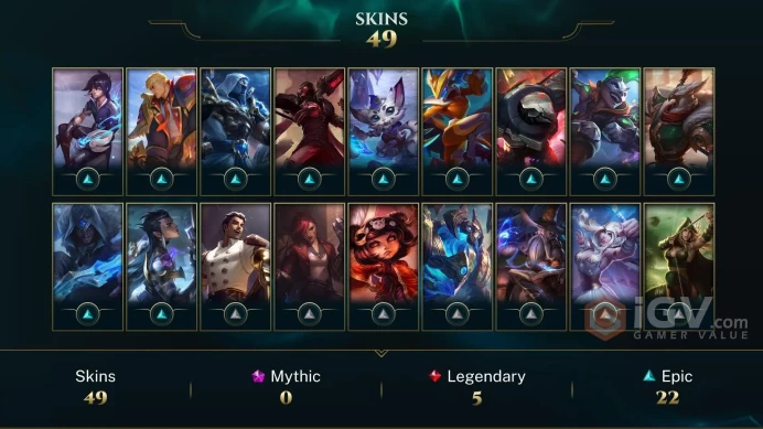 | LAN | 49 SKINS | DIAMOND 4 | 94 CHAMPIONS | 158 LEVEL | INSTANT DELIVERY | FULL ACCESS | FtnAA |