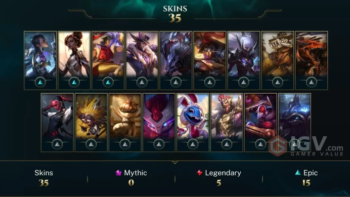 | LAS | 36 SKINS | IRON 1 | 161 CHAMPIONS | 145 LEVEL | INSTANT DELIVERY | FULL ACCESS | G63fQ |