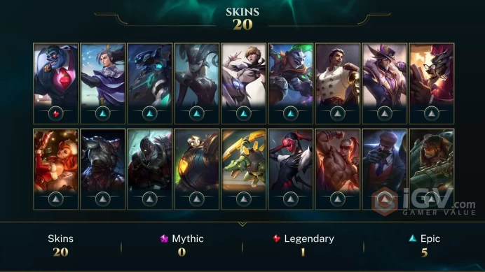 | LAN | 20 SKINS | EMERALD 4 | 86 CHAMPIONS | 199 LEVEL | INSTANT DELIVERY | FULL ACCESS | G6fCP |