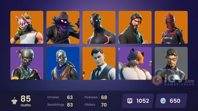 [ Instant Delivery ] 85 skins | OG STW | The Reaper | Blue Squire | Royale Knight | Elite Agent | Gold Midas | Rogue Agent | Tart Tycoon