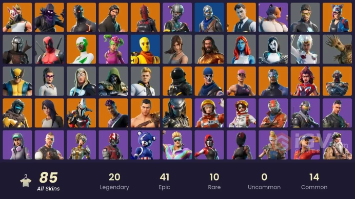 [ Instant Delivery ] 85 skins | OG STW | The Reaper | Blue Squire | Royale Knight | Elite Agent | Gold Midas | Rogue Agent | Tart Tycoon
