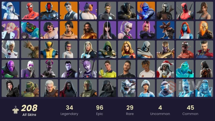 FA / 204 SKINS / GOLD TNTINA / GOLD MIDAS / GOLD MEOWSCLES