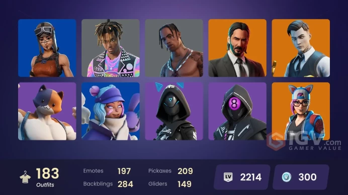 FA / 180 SKINS / TRAVIS SCOTT / ASTRO JACK / CHAMPIONSHIP AURA / VULTURE