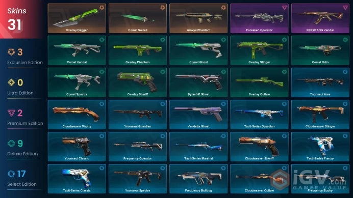 AP 31 skins 2 knifes | Comet Sword | Araxys Phantom | Overlay Dagger | XERØFANG Vandal | Forsaken Operator | Comet Spectre | Comet Odin | V0167