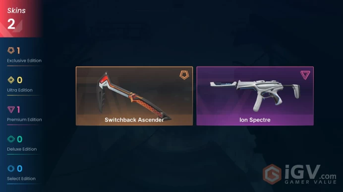 AP 2 skins 1 knifes | Switchback Ascender | Ion Spectre | V0271