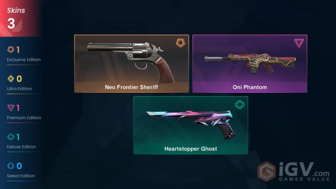 AP 3 skins | Neo Frontier Sheriff | Oni Phantom | Heartstopper Ghost | V0347