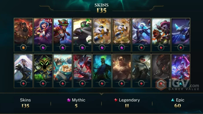 EUNE 132 Skins 137 Champs | Dragon Fist Lee Sin | Cowgirl Miss Fortune | God Fist Lee Sin | Kennen M.D. | Arcade Miss Fortune | LOL0030