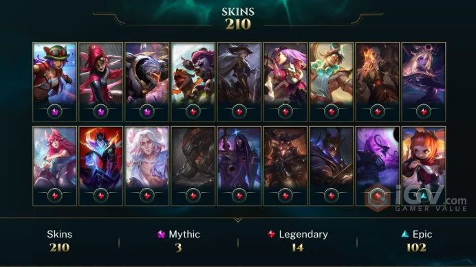 EUW 203 Skins 172 Champs | High Noon Senna | High Noon Ashe | Battle Academia Garen | Knockout Lee Sin | Waterloo Miss Fortune | LOL0061