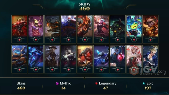 EUW 437 Skins 172 Champs | Battle Academia Garen | Ice Toboggan Corki | Red Baron Corki | Hot Rod Corki | Urfrider Corki | LOL0082