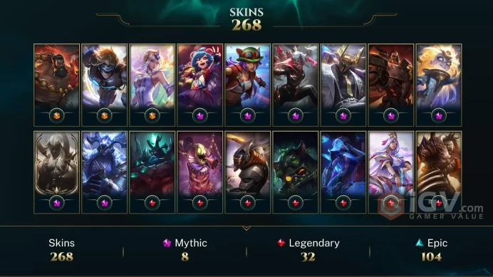 EUW 263 Skins 172 Champs | Dark Star Karma | Traditional Lee Sin | Dragon Fist Lee Sin | Muay Thai Lee Sin | SKT T1 Lee Sin | LOL0091