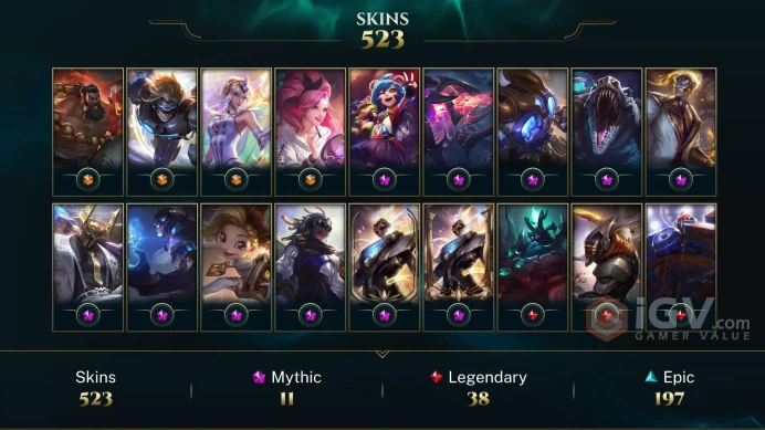 EUW 502 Skins 172 Champs | Dark Star Karma | PROJECT: Pyke | Old God Ivern | Blood Moon Pyke | Karate Kennen | Arctic Ops Kennen | LOL0095