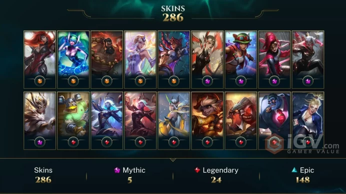EUW 280 Skins 172 Champs | Arctic Ops Kennen | Kennen M.D. | Odyssey Karma | Ruined Karma | Star Guardian Nilah | Program Lissandra | LOL0093