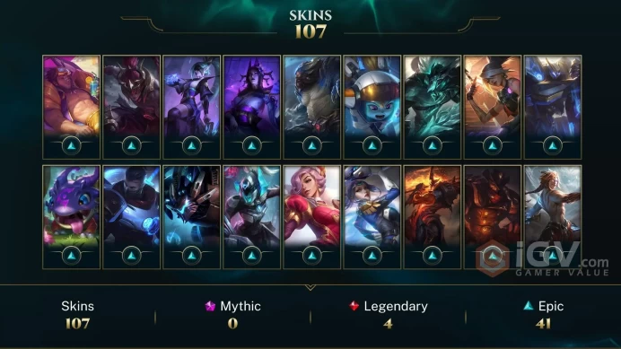 EUNE | RP 25 | BE 10623 | SILVER III | Mecha Rengar | Traditional Lee Sin | Monarch Kog'Maw | Re-Gifted Amumu | Shockblade Qiyana | Mech | L0054
