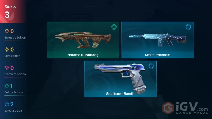 AP | 3 skins | Holomoku Bulldog | Soulburst Bandit | Smite Phantom | B9346