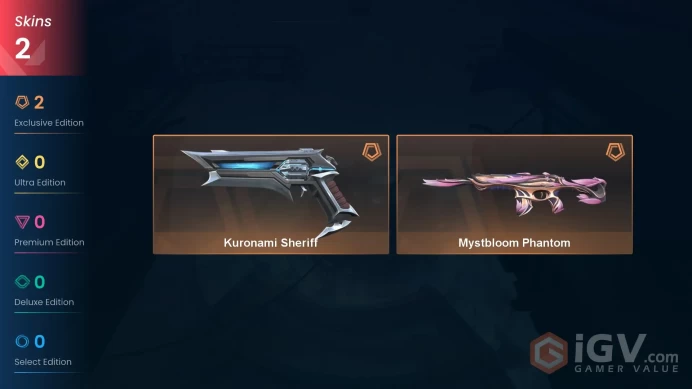 EU | 2 skins | Kuronami Sheriff | Mystbloom Phantom | E2007