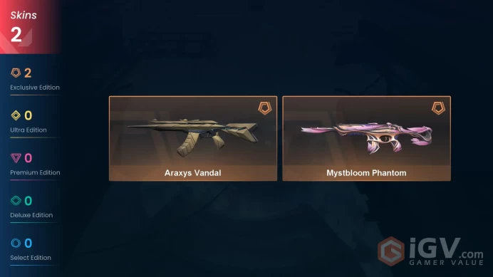 NA | 2 skins | Mystbloom Phantom | Araxys Vandal | H4832