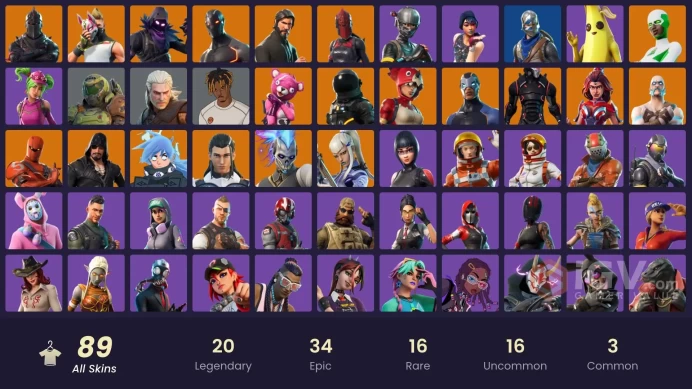 PC/PSN/Xbox/Nintendo 88 skins | Black Knight | Sparkle Specialist | The Reaper | Blue Squire | Royale Knight | Elite Agent | Omega (stage 5) | R