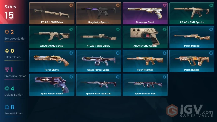 AP | VP 385 | LVL 26 | Singularity Spectre | ATLAS // CMD Baton | Sovereign Ghost | ATLAS // CMD Outlaw | ATLAS // CMD Spectre | ATLAS / | V0251