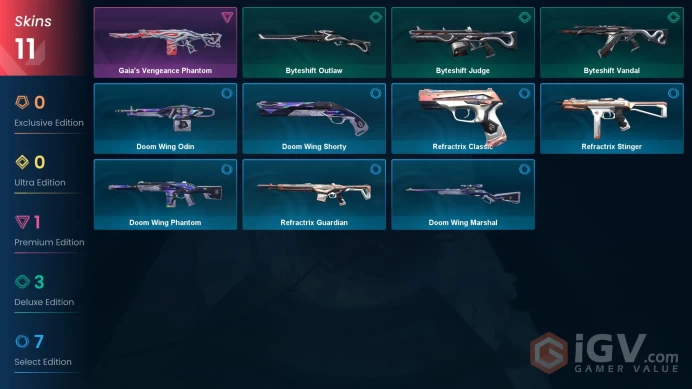 AP | VP 275 | LVL 31 | Gaia's Vengeance Phantom | Byteshift Vandal | Byteshift Judge | Byteshift Outlaw | Refractrix Guardian | Refractr | V0320