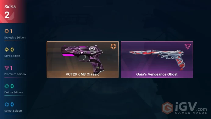 EU | VP 679 | LVL 26 | VCT26 x M8 Classic | Gaia's Vengeance Ghost | V0543