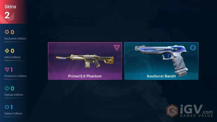 EU | VP 275 | LVL 30 | Prime//2.0 Phantom | Soulburst Bandit | V0799