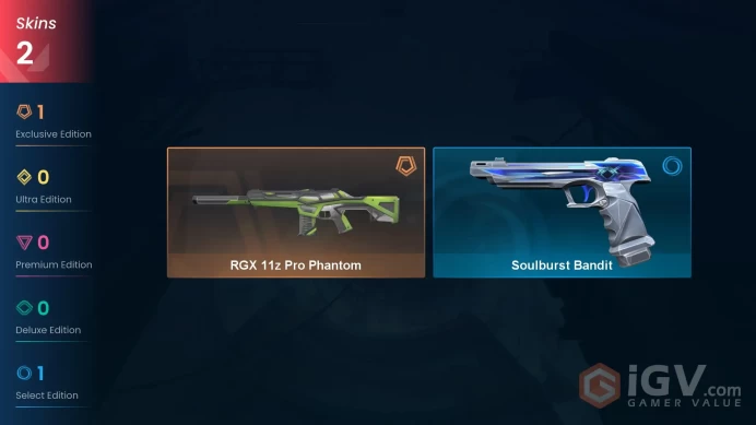 EU | VP 55 | LVL 38 | RGX 11z Pro Phantom | Soulburst Bandit | V0806