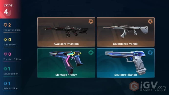NA | VP 75 | LVL 37 | Divergence Vandal | Ayakashi Phantom | Montage Frenzy | Soulburst Bandit | V0846