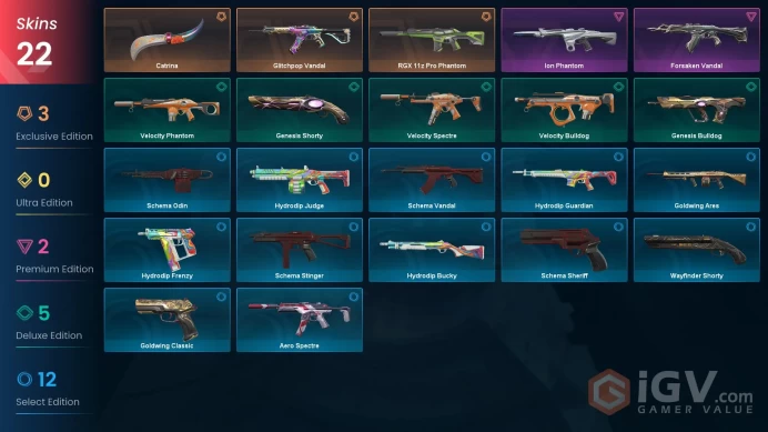 NA | VP 220 | LVL 76 | RGX 11z Pro Phantom | Glitchpop Vandal | Catrina | Forsaken Vandal | Ion Phantom | Velocity Bulldog | Genesis Sho | V0850