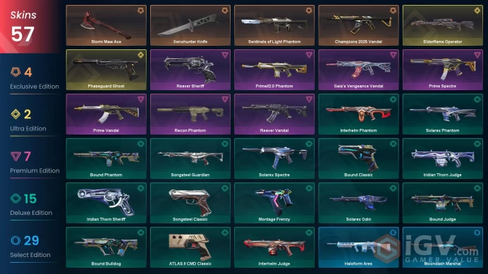 EU | VP 168 | LVL 89 | Elderflame Operator | Phaseguard Ghost | Sentinels of Light Phantom | Champions 2025 Vandal | Xenohunter Knife |  | V0692