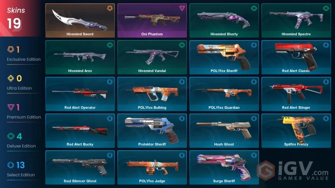 EU | VP 25 | LVL 92 | Hivemind Sword | Oni Phantom | Hivemind Spectre | Hivemind Shorty | Hivemind Ares | Hivemind Vandal | Red Alert St | V0941