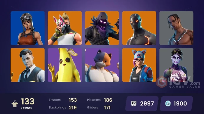 [XBOX/Switch/PC] 133 skins | OG STW | Renegade Raider | Blue Team Leader | Travis Scott | Gold Midas | Gold Brutus | Prodigy | Point Patroller |
