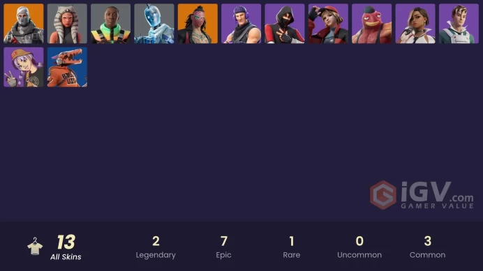 FA - [PC/PSN/XBOX] 13 skins | IKONIK | Sub Commander | Havoc | Kado Thorne | Ahsoka Tano | Glacial Dummy | Khaby Lam | Piper Pace | Nolan Chance