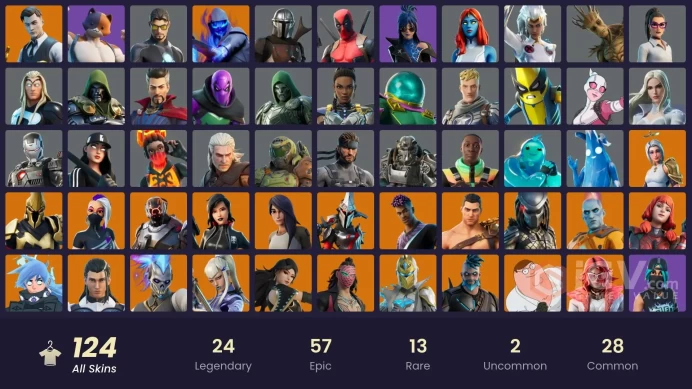 [PC/PSN/XBOX] FA / 124 SKINS / GOLD MIDAS / MASKED FADE / CHALLENGER / WHITE / ORIGIN / BURNING AMBITION VALERIA / FULL RECON / THE AGELESS CHAM