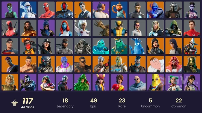 [PC/PSN/XBOX] FA / 117 SKINS / GOLD MEOWSCLES / GOLD TNTINA / GOLD MIDAS / GOLD BRUTUS / MASKED FADE / IMMORTAL ZEUS / CHALLENGER / ON / XEV /