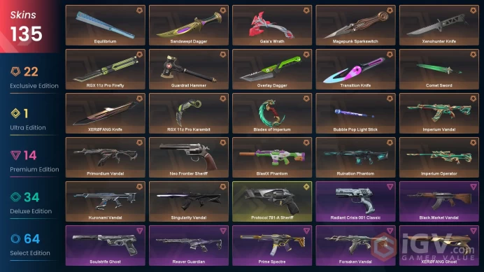 [EU] 78075 VP Spent 135 Skins Full Access