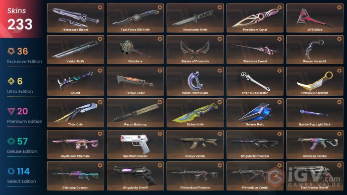 [EU] 114800 VP Spent 233 Skins Full Access