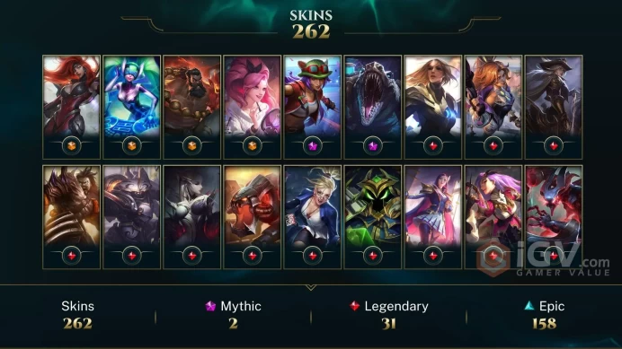 /EUW/NA/OCE/JP/DIAMOND 4/ full champs 270 skins handleveled BEST account / Instant Delivery/ Can change bound email and password/Can be transfer