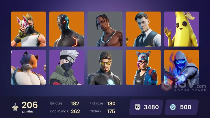Travis Scott +200SKINS(you can linked all platform|)  r2366