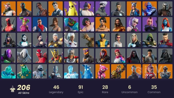 Travis Scott +200SKINS(you can linked all platform|)  r2366