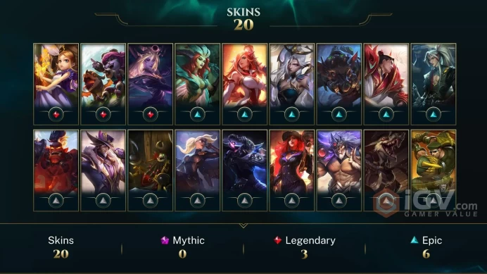 [EUW] - Gold III / 22 Skins / Changeable Mail | Instant Delivery | Lifetime Warranty | 100% Handmade & Secure | 24/7 Support