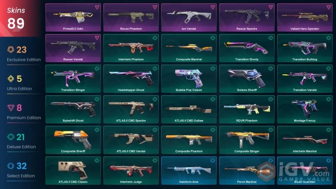 109 EU/TR Market & Plat MMR & 2023-2025-Bubblegum Sett-Onimaru Kuni-RGX Firefly-Prelude/Reaver/Evori Vandal-Protocol PH-Exo Outlaw-Radiant Ghost