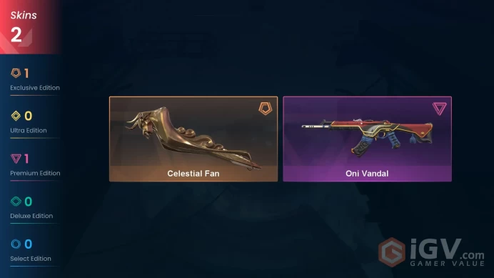 Eu West | Gold | Celestieal Fan Knife, Oni Vandal | Changeable Mail | Instant Delivery | Lifetime Warranty | 100% Handmade & Secure | 24/7 